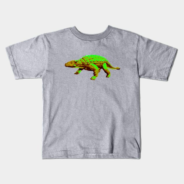 Ankylosaurus Kids T-Shirt by Art of V. Cook